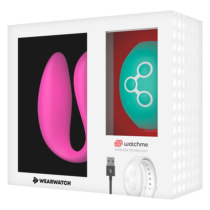 WEARWATCH - DVOJITÁ TECHNOLOGIE WATCHME VIBRÁTOR FUCHSIE / MOŘSKÁ VODA