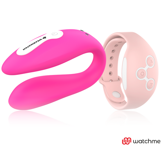 WEARWATCH - WATCHME VIBRÁTOR S DVOJITOU TECHNOLOGIÍ FUCHSIE / RŮŽOVÁ