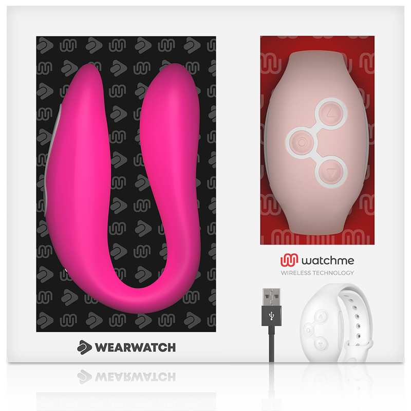 WEARWATCH - WATCHME VIBRÁTOR S DVOJITOU TECHNOLOGIÍ FUCHSIE / RŮŽOVÁ