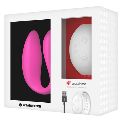 WEARWATCH - WATCHME DUAL TECHNOLOGY VIBRÁTOR FUCHSIE / SNÍH