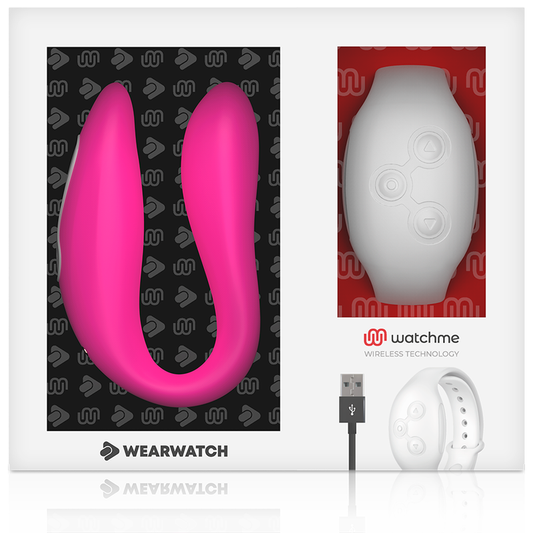 WEARWATCH - WATCHME DUAL TECHNOLOGY VIBRÁTOR FUCHSIE / SNÍH