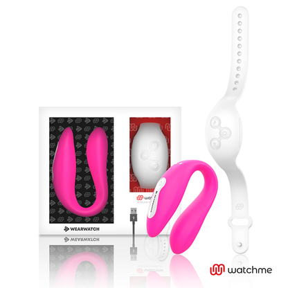 WEARWATCH - WATCHME DUAL TECHNOLOGY VIBRÁTOR FUCHSIE / SNÍH