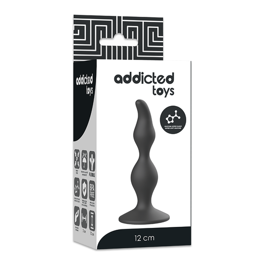 ADDICTED TOYS - ANÁLNÍ SEXUÁLNÍ KOlík 12 CM ČERNÝ