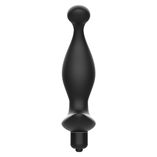ADDICTED TOYS - ANÁLNÍ MASÁŽNÍ PŘÍSTROJ S ČERNÝMI VIBRACEMI MODEL 1
