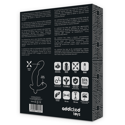 ADDICTED TOYS - ANÁLNÍ STIMULÁTOR PROSTATY, REALISTICKÝ SILIKONOVÝ VIBRÁTOR PRO P-SPOT
