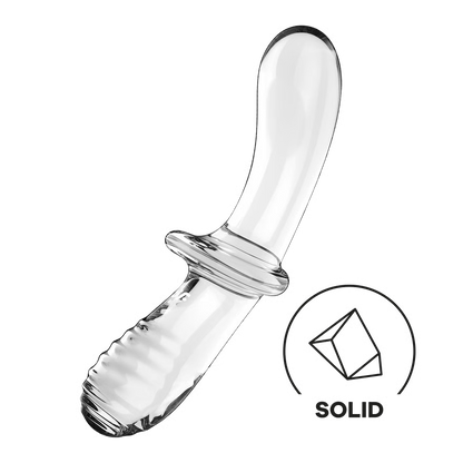SATISFYER - DOUBLE CRYSTAL DILDO TRANSPARENT