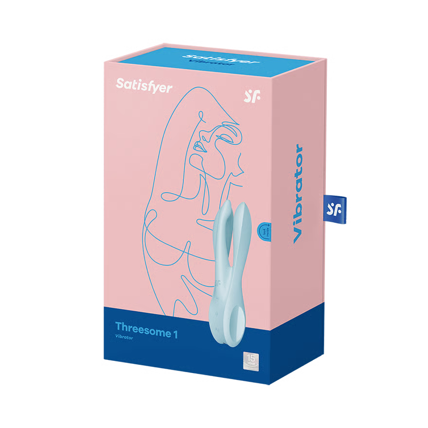 SATISFYER - THREESOME 1 VIBRATOR BLUE